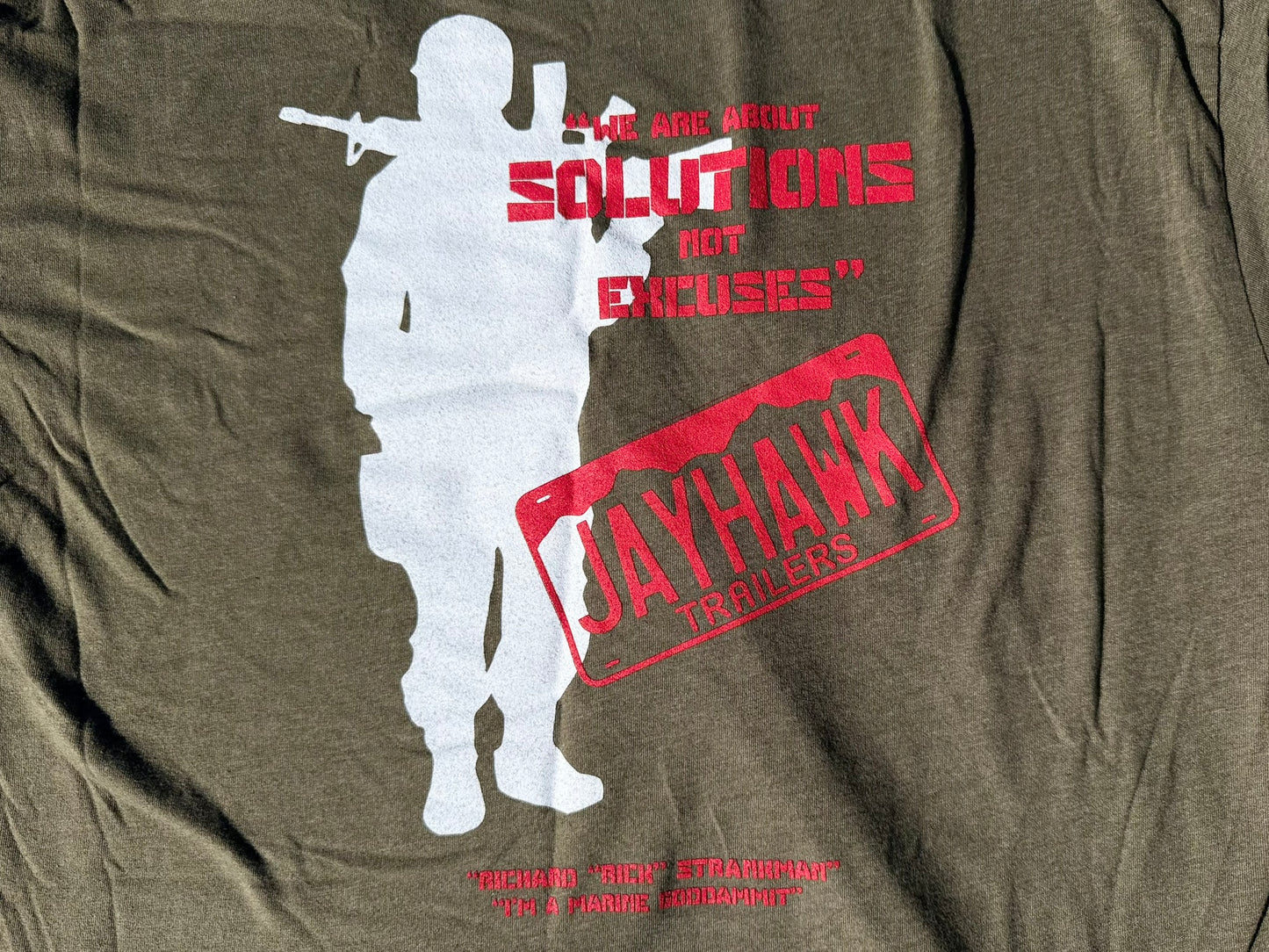 "We Are About Solutions Not Excuses" Rick T-Shirt